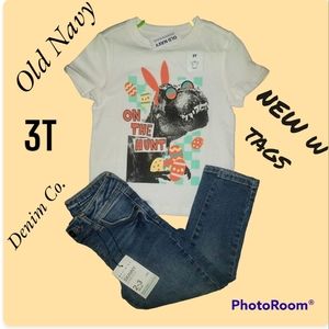 NWT▪︎shirt & jeans old navy & denim co.